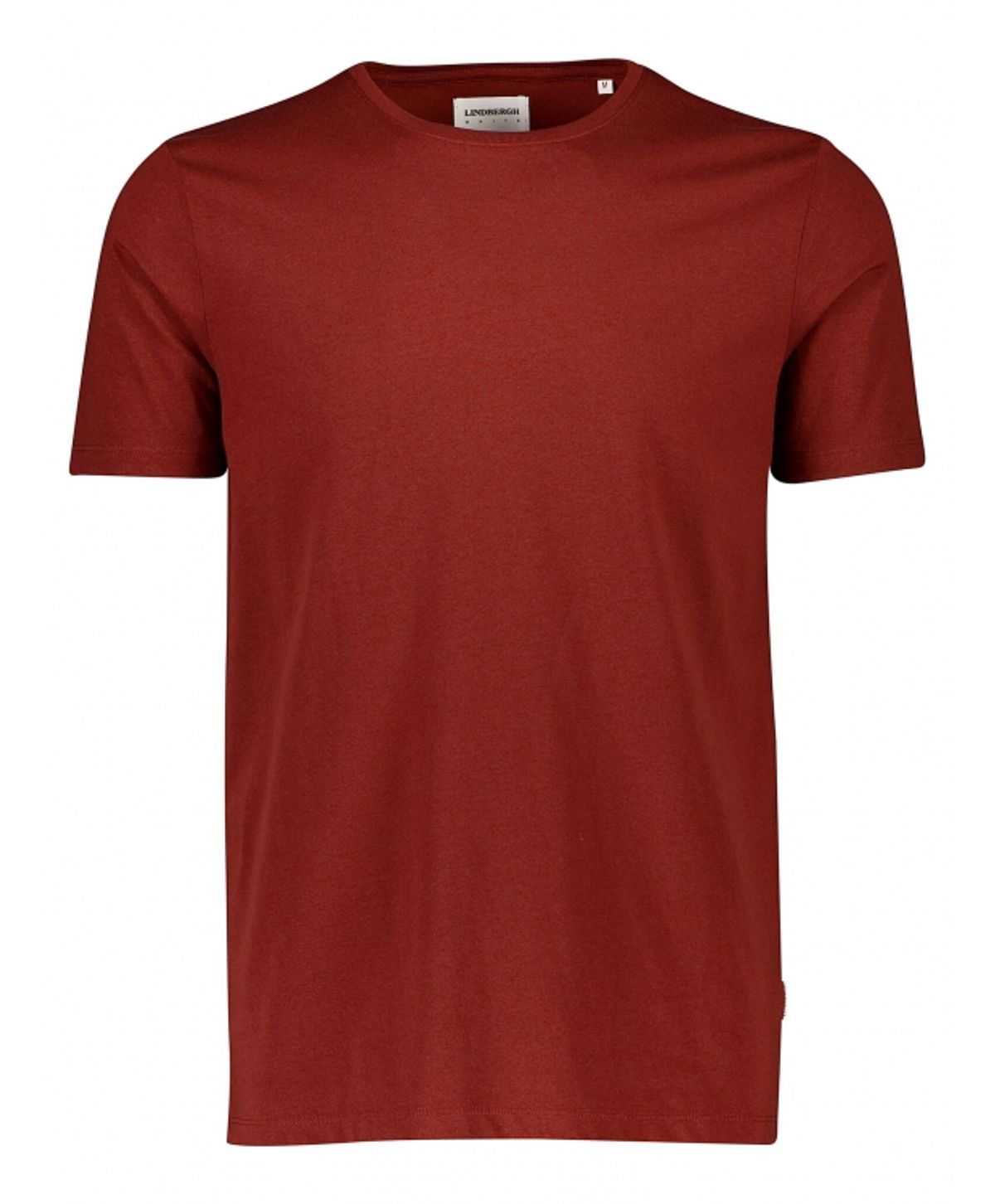 Lindbergh T-shirt i rød / burnt red mix til herre