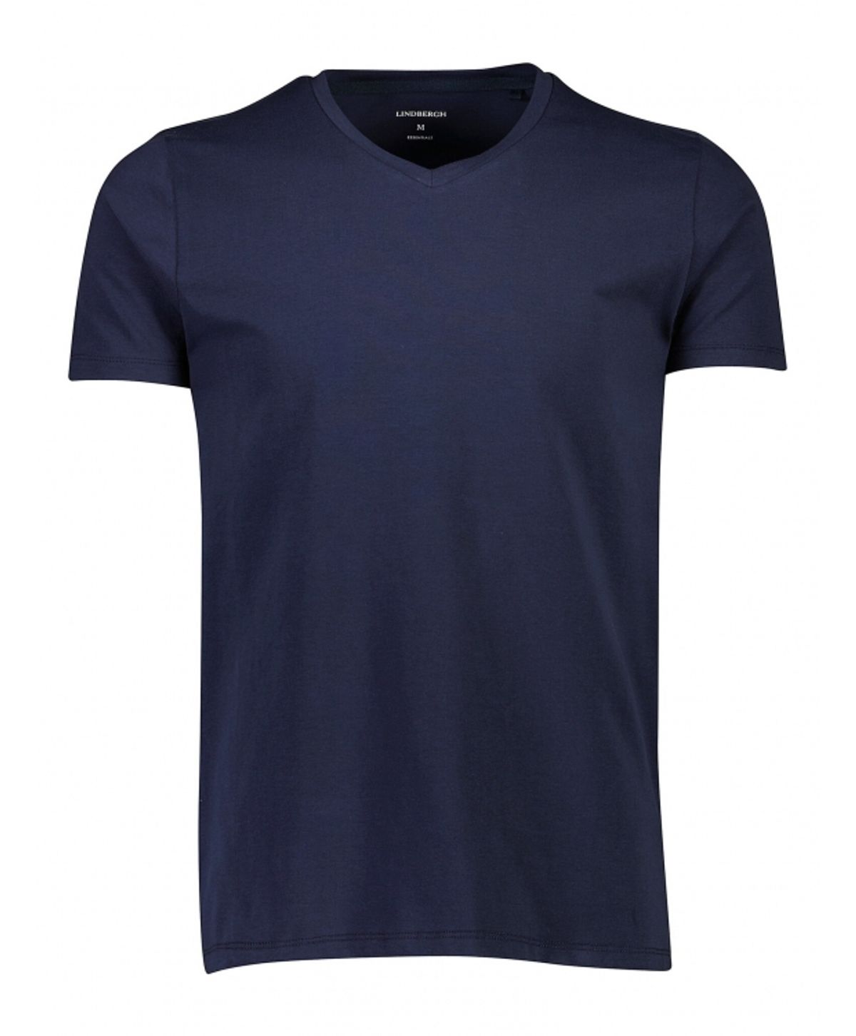 Lindbergh T-shirt m. v-hals i navy til herre