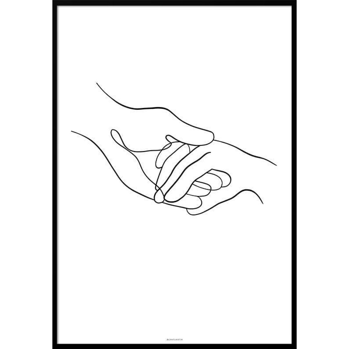 Line art - Take my hands plakat