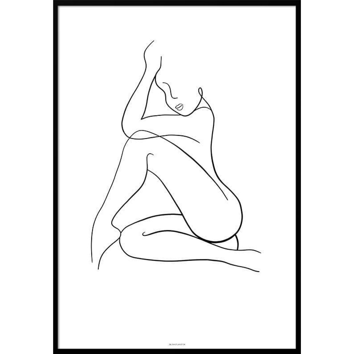 Line art - Woman no. 1 plakat