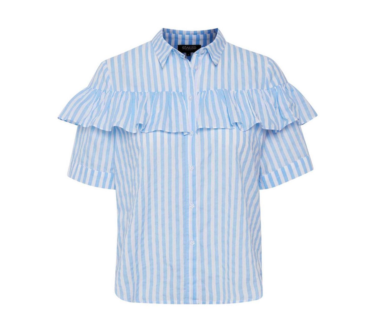 Line Shirt Blue | Soaked in Luxury - L