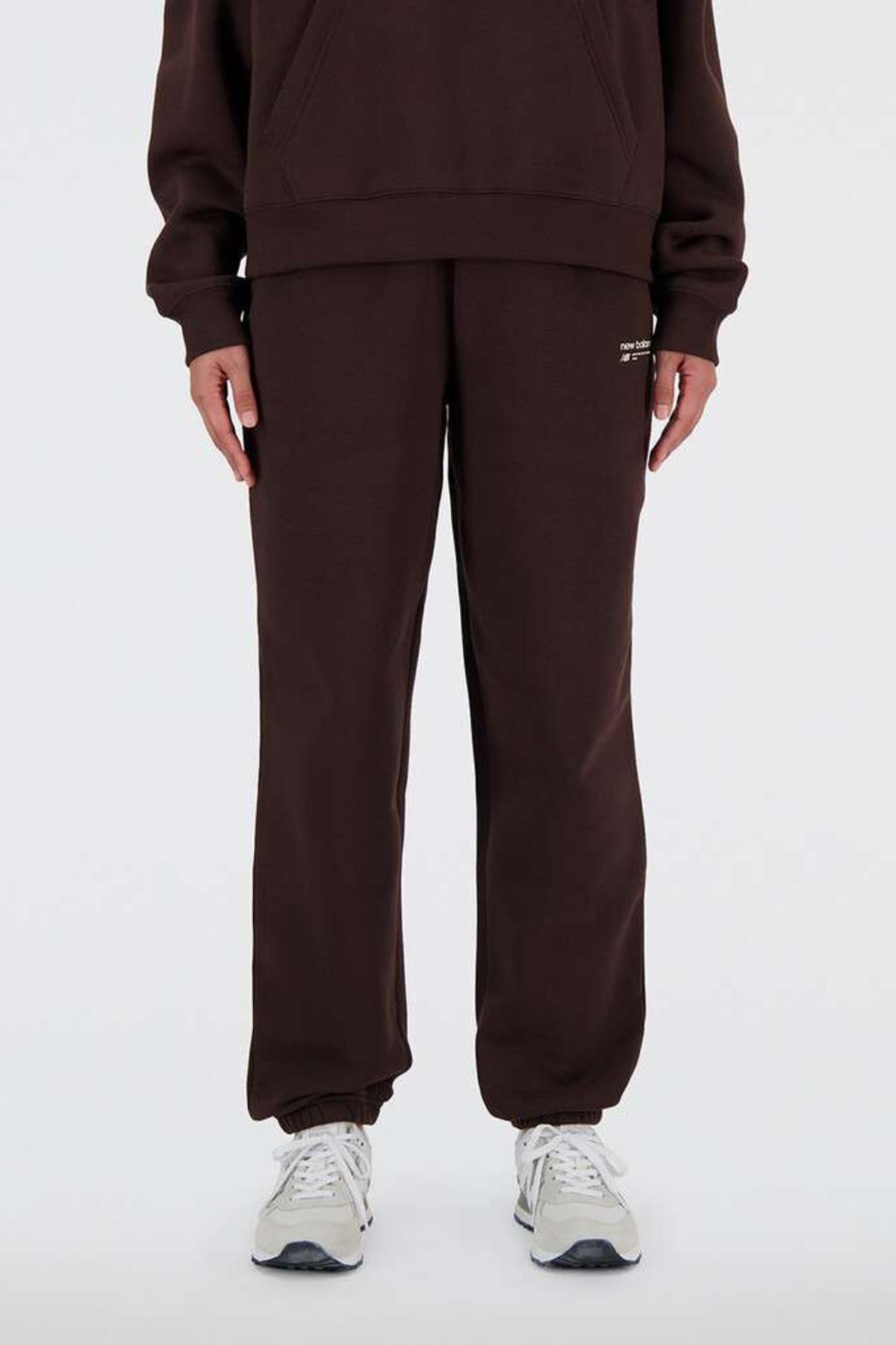 Linear Heritage Brushed Back Fleece Sweatpant - Black Coffee - New Balance - Brun L