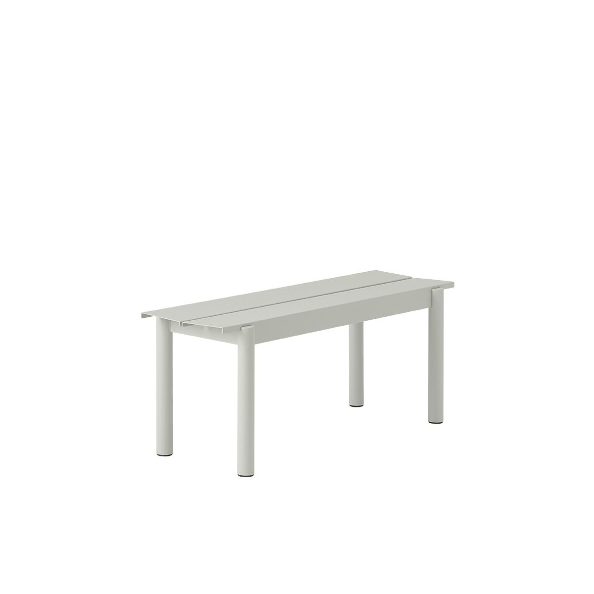 Linear Steel Bench, 110 cm fra Muuto (Grey)