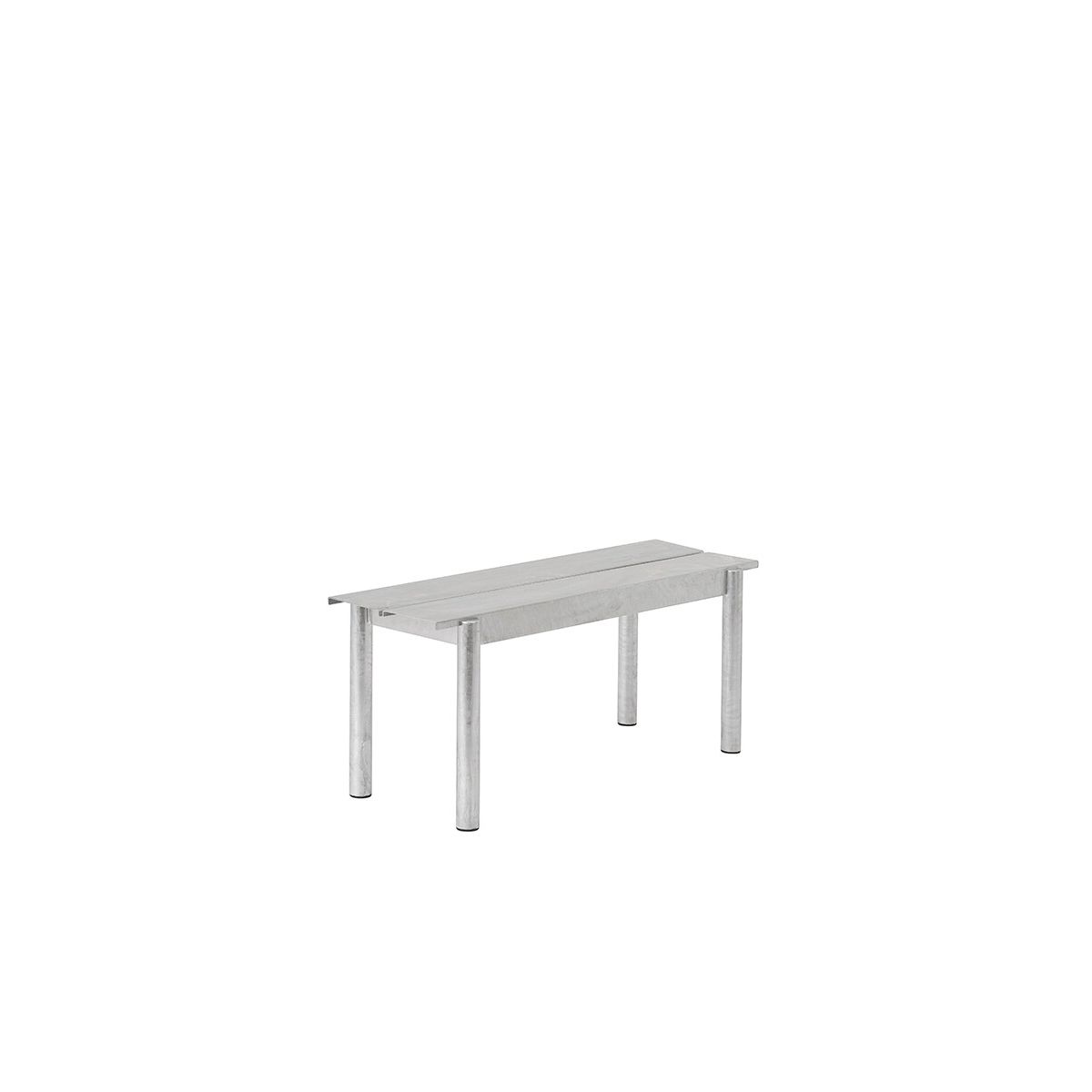 Linear Steel Bench, 110 cm fra Muuto (Warm Galvanized Steel)