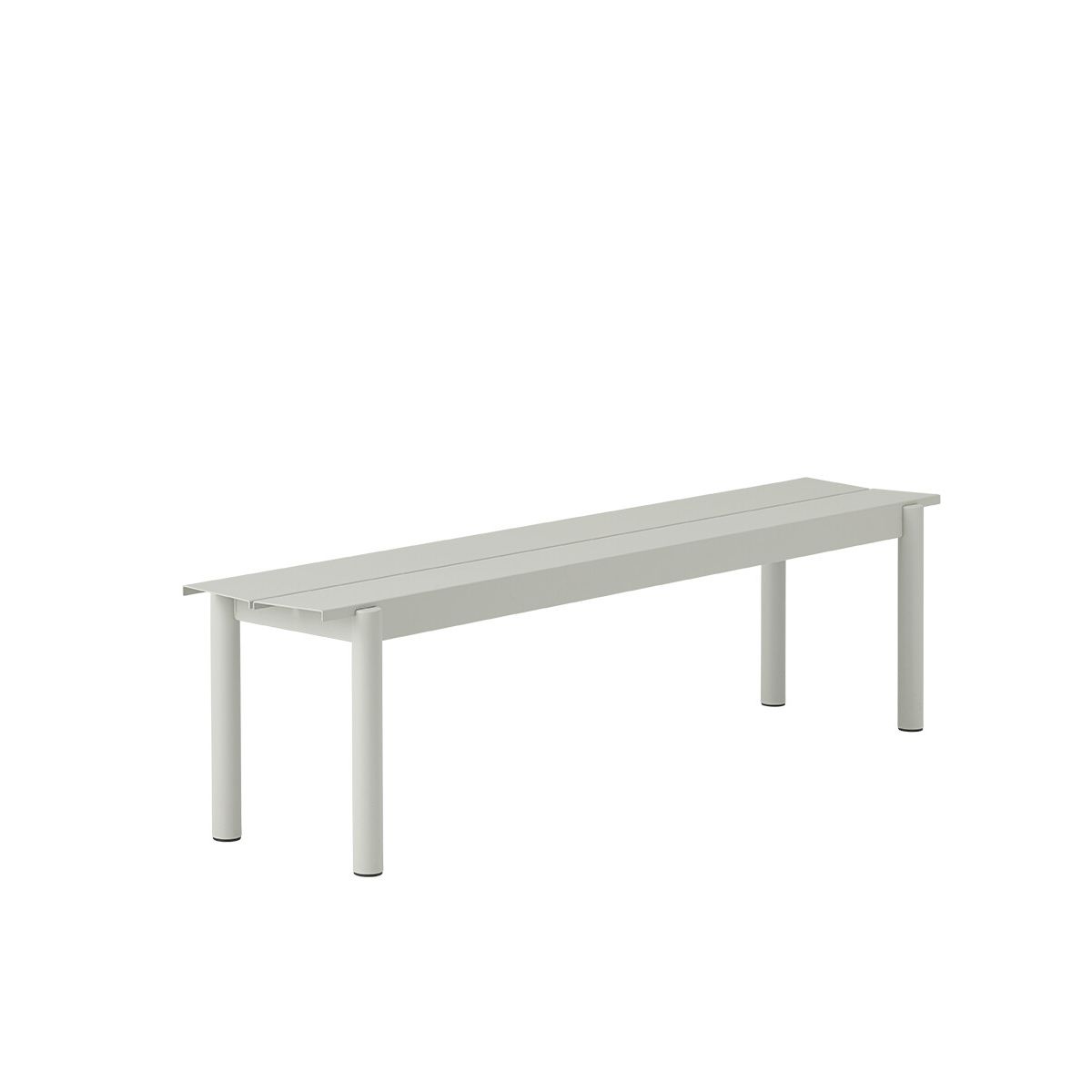 Linear Steel Bench, 170 cm fra Muuto (Grey)