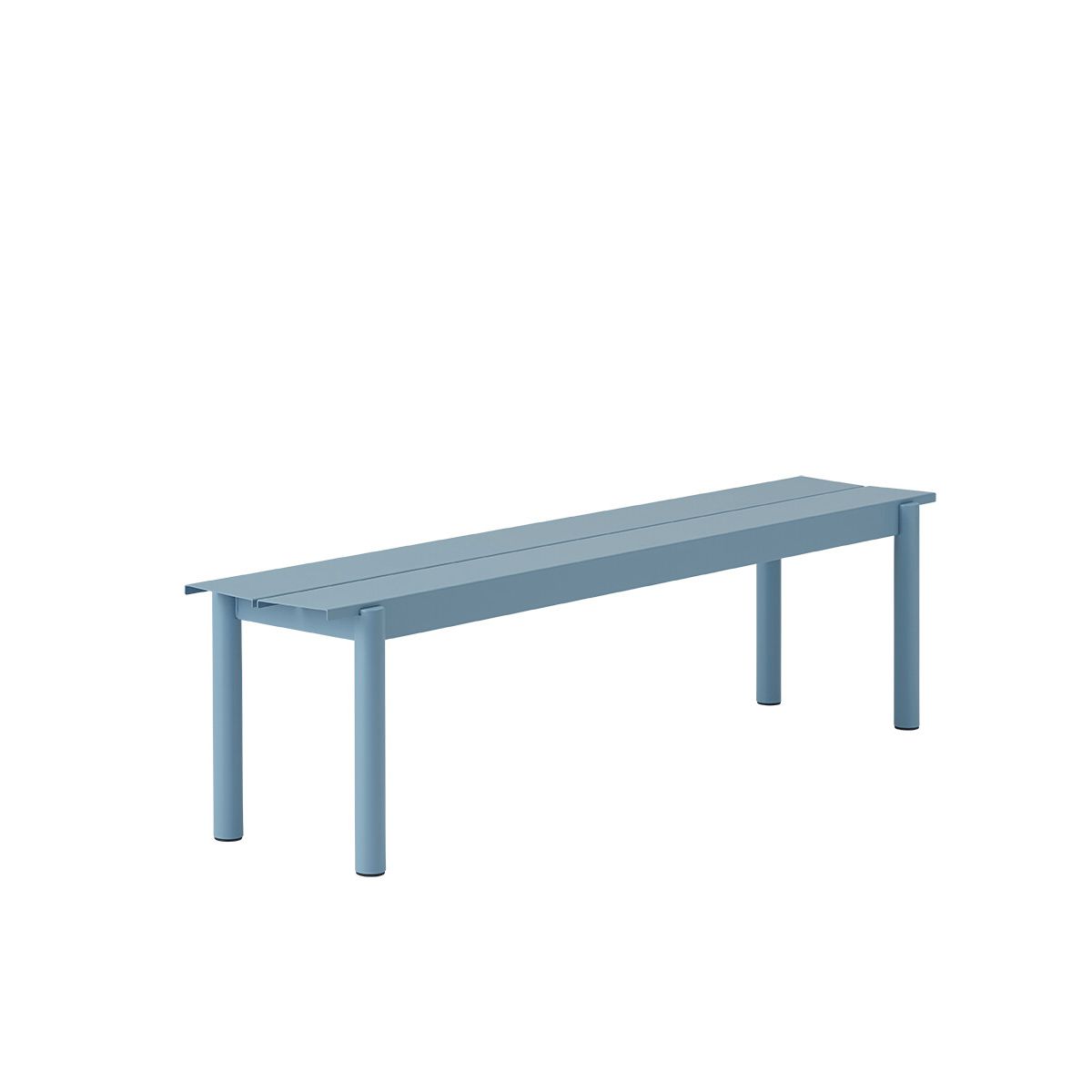 Linear Steel Bench, 170 cm fra Muuto (Pale blue)