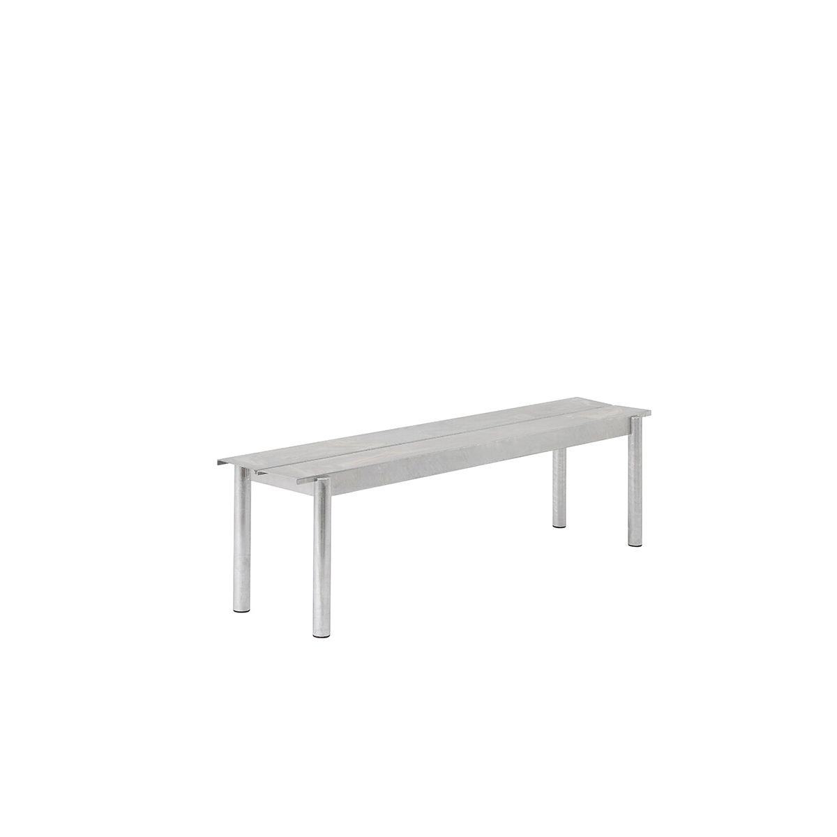 Linear Steel Bench, 170 cm fra Muuto (Warm Galvanized Steel)