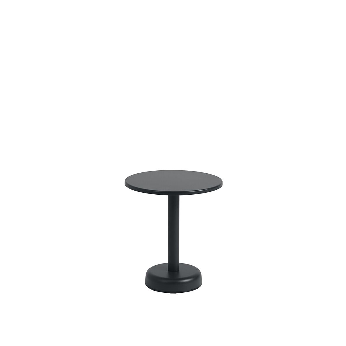 Linear Steel Coffee Table, Ø42 fra Muuto (Anthracite black)