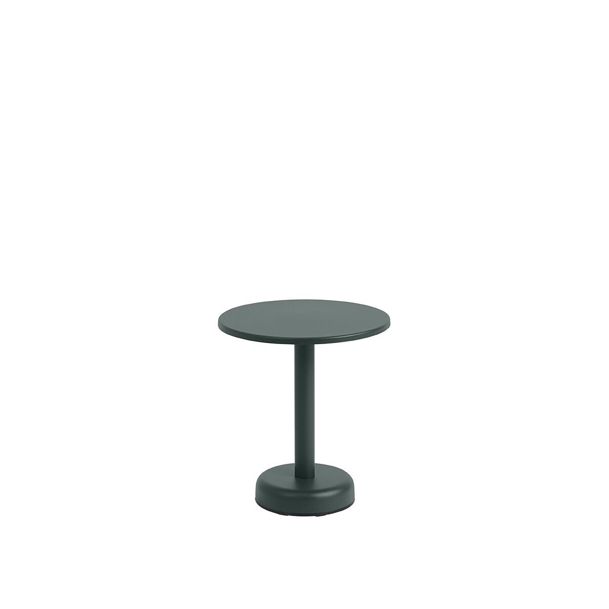 Linear Steel Coffee Table, Ø42 fra Muuto (Dark green)