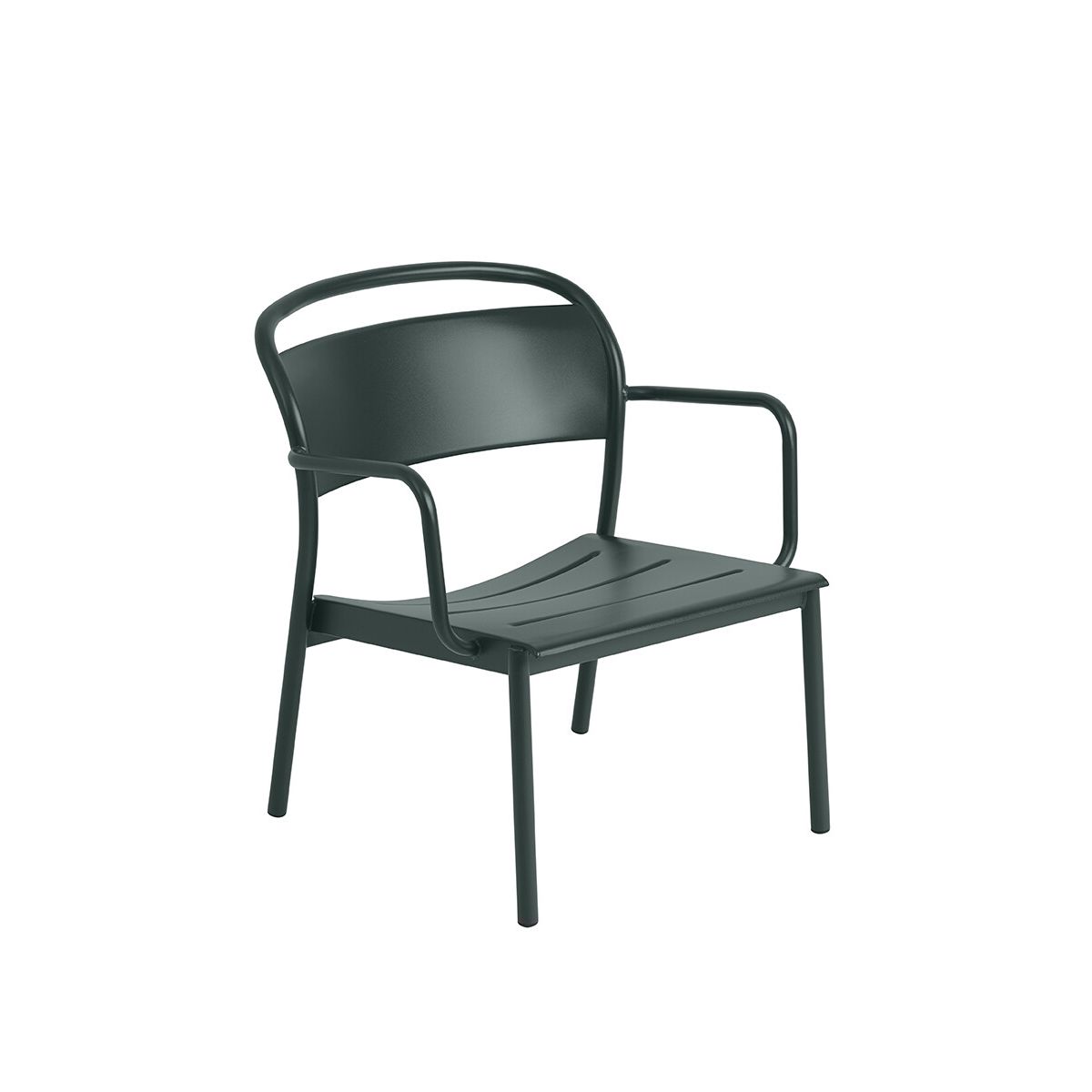 Linear Steel Lounge Chair fra Muuto (Dark green)