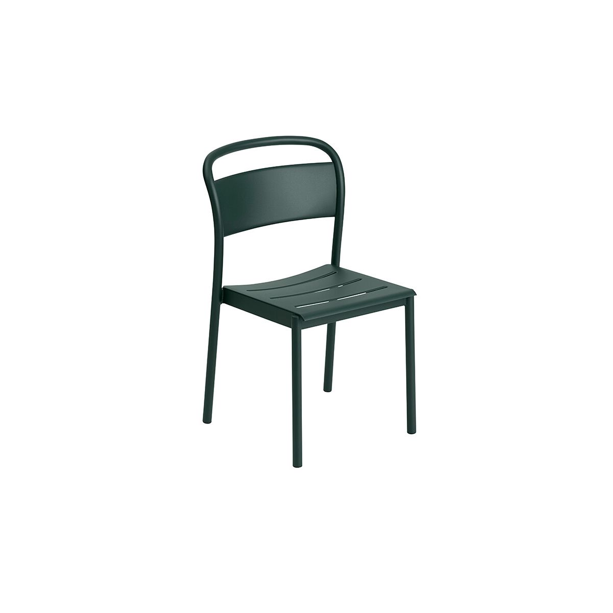 Linear Steel Side Chair fra Muuto (Dark green)