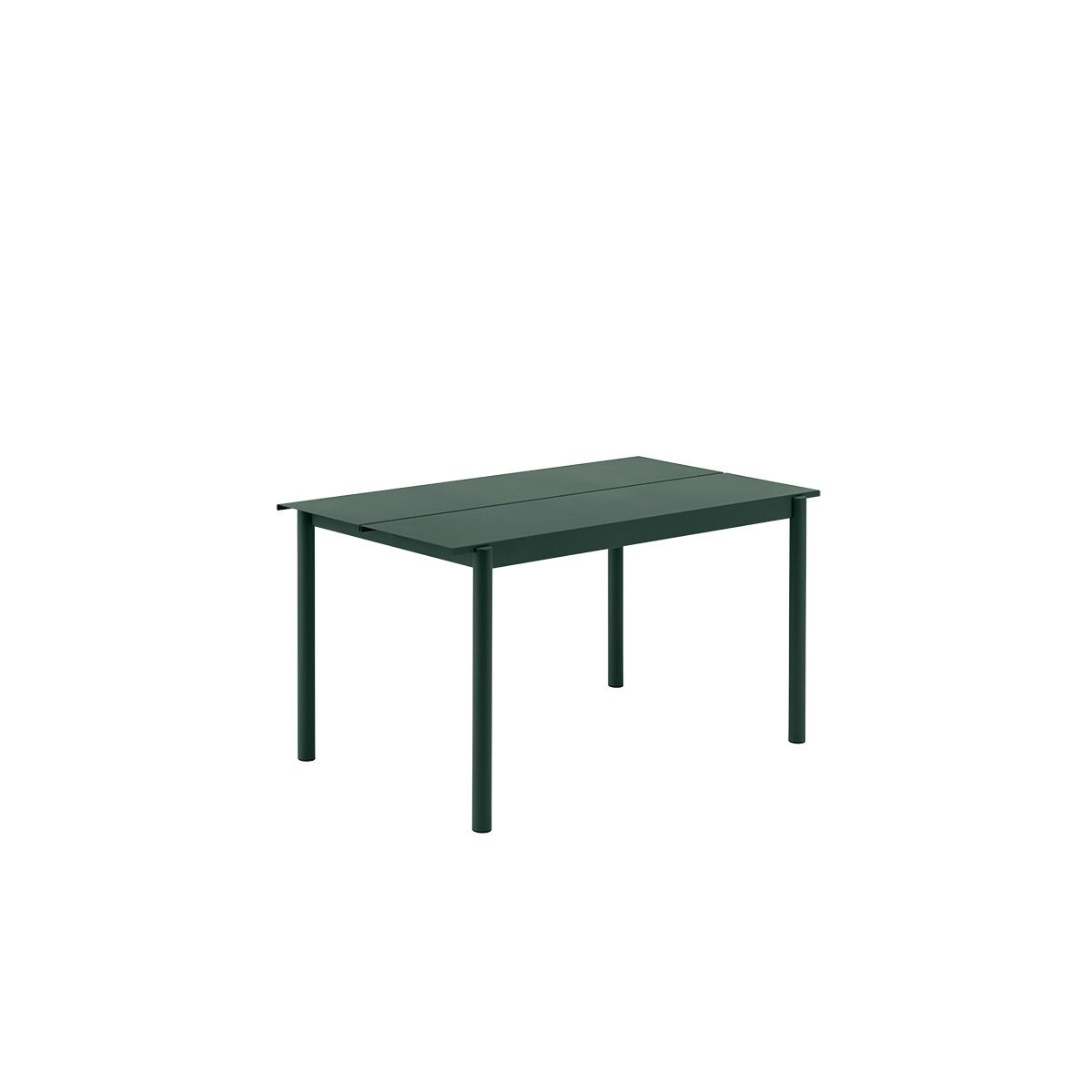 Linear Steel Table, 140x75 cm fra Muuto (Dark green)