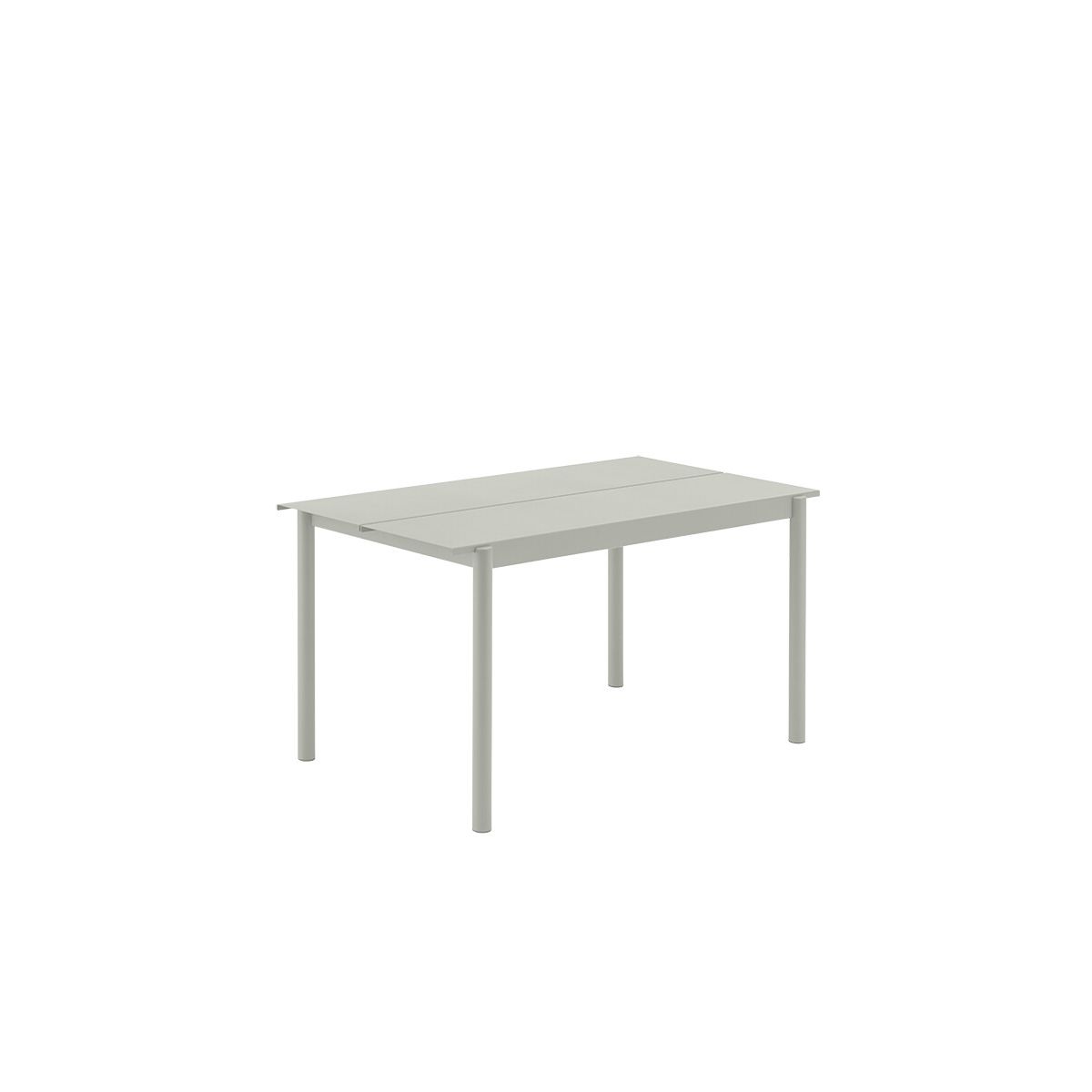 Linear Steel Table, 140x75 cm fra Muuto (Grey)