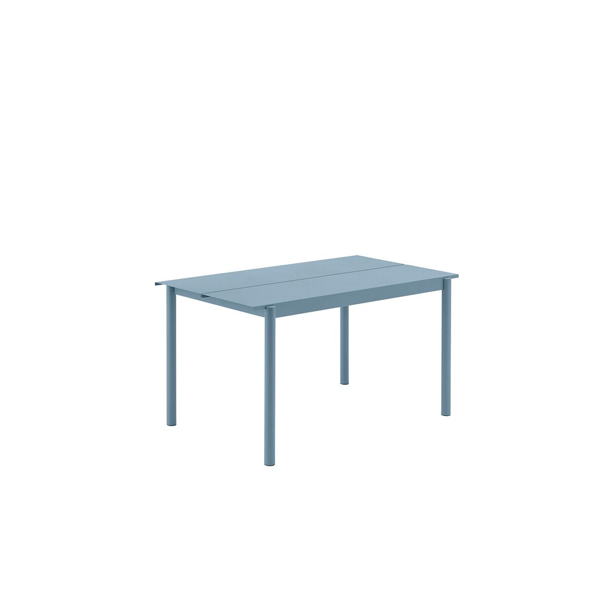 Linear Steel Table, 140x75 cm fra Muuto (Pale blue)