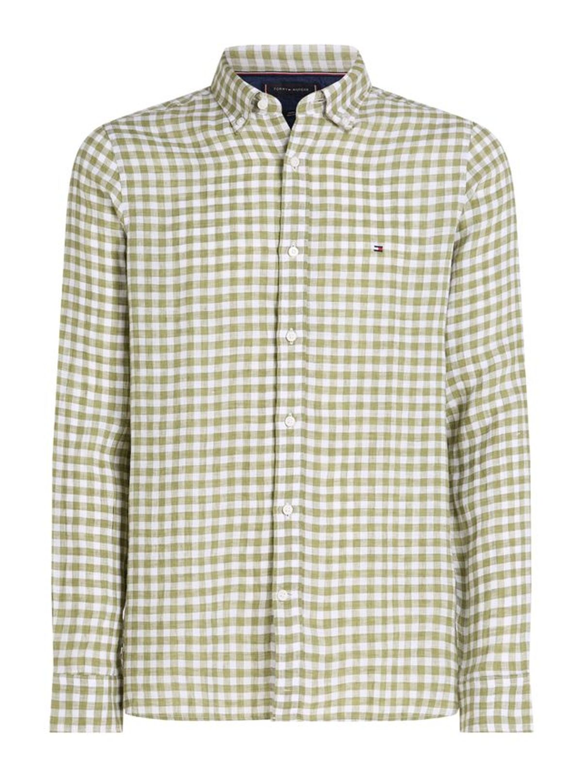 LINEN GINGHAM SF SHIRT