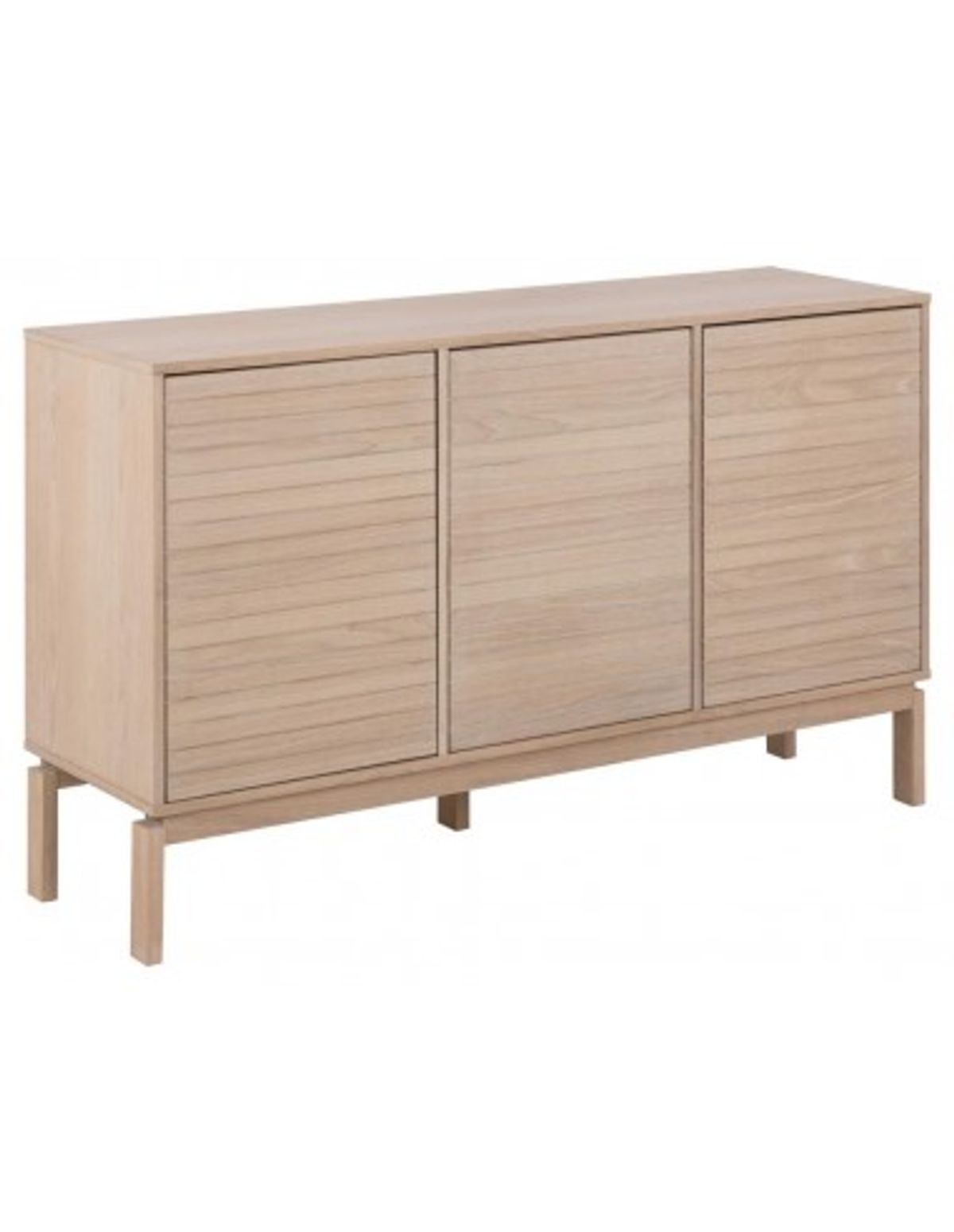 Linley sideboard i egetræ og egetræsfinér B135,4 cm - Hvidpigmenteret eg