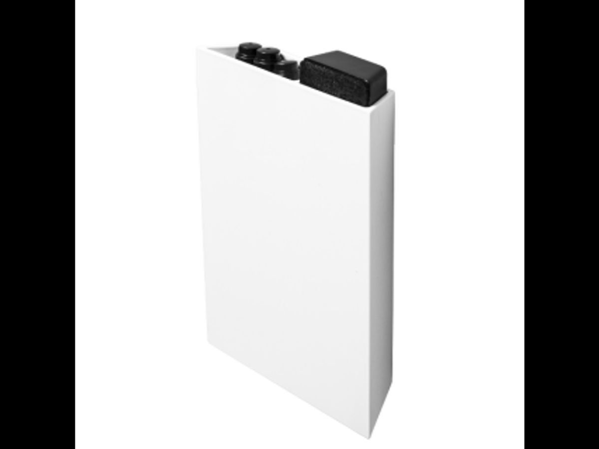 Lintex Air Pocket Hvid Aluminium, Inklusiv Visker og 3 stk Sorte Penne 160 x 200 x 34 mm