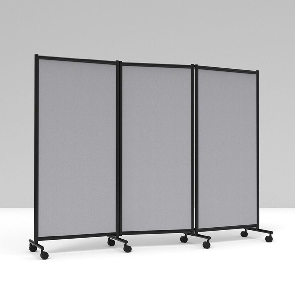 Lintex ONE Screen - 3-delt gulvskærm, 2280 x 1705 mm - Lysegrå