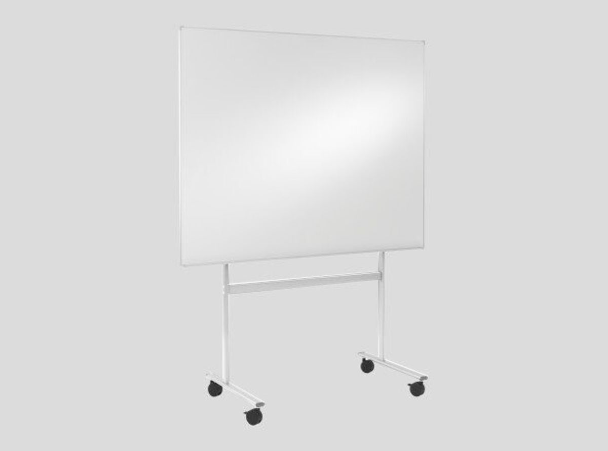 Lintex whiteboard 2005x1205mm med gulvstativ, hvid