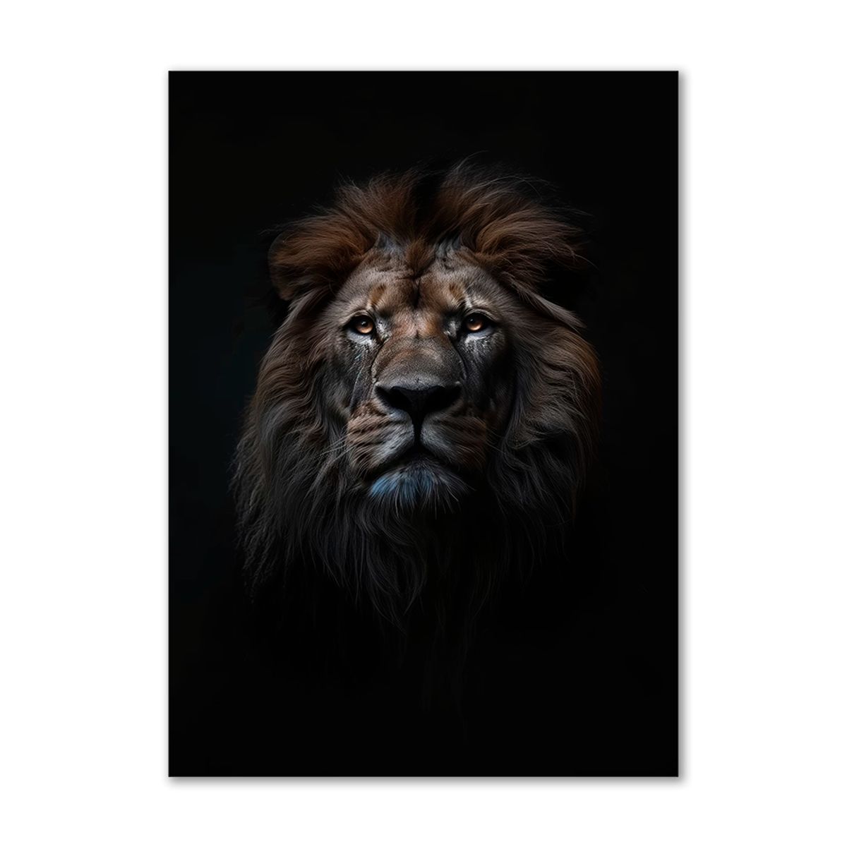 Lion of the night - 90x120 cm. - Ingen