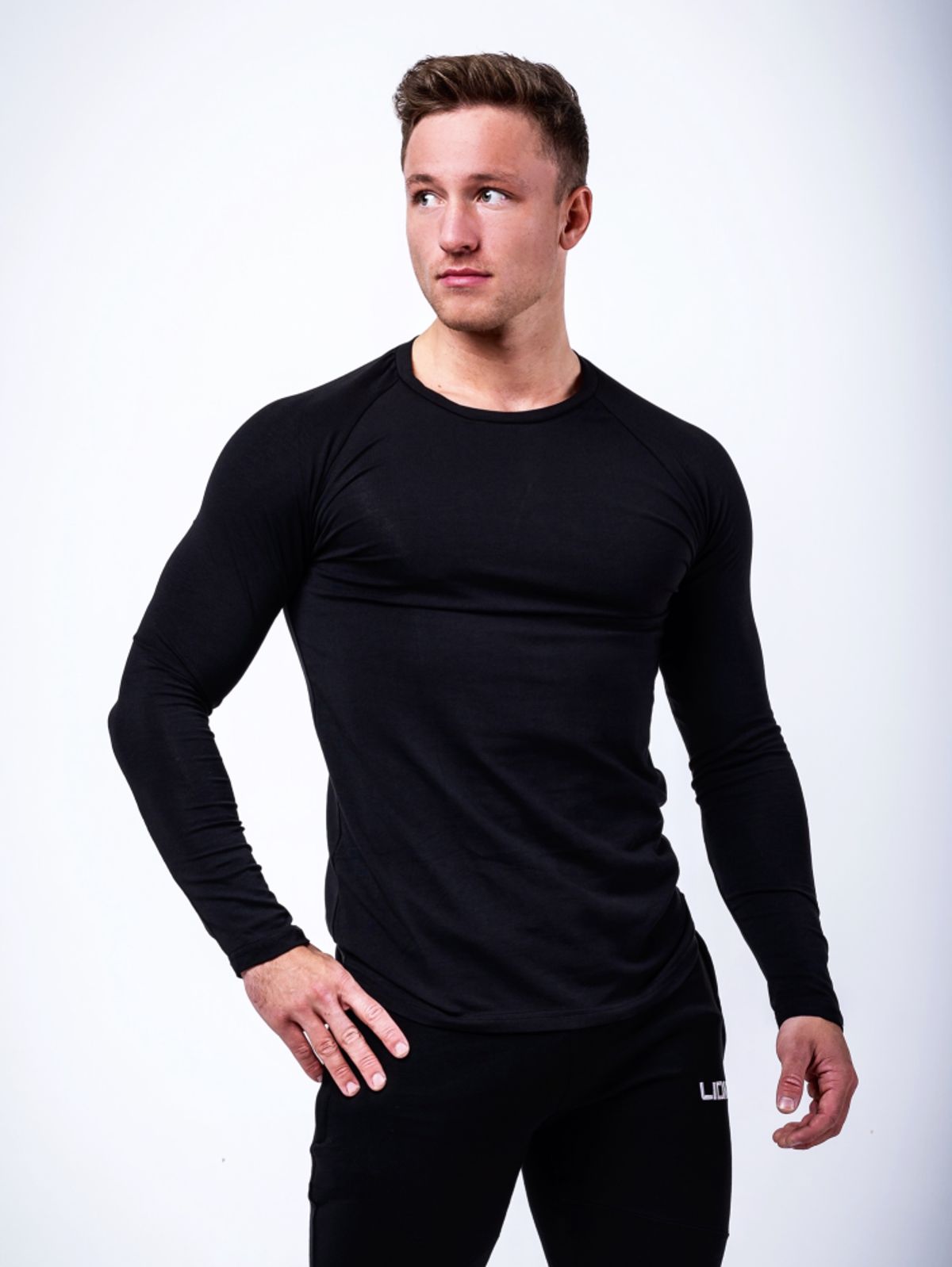 LionnWear Fitness N´Chill Langærmet Sort - Medium