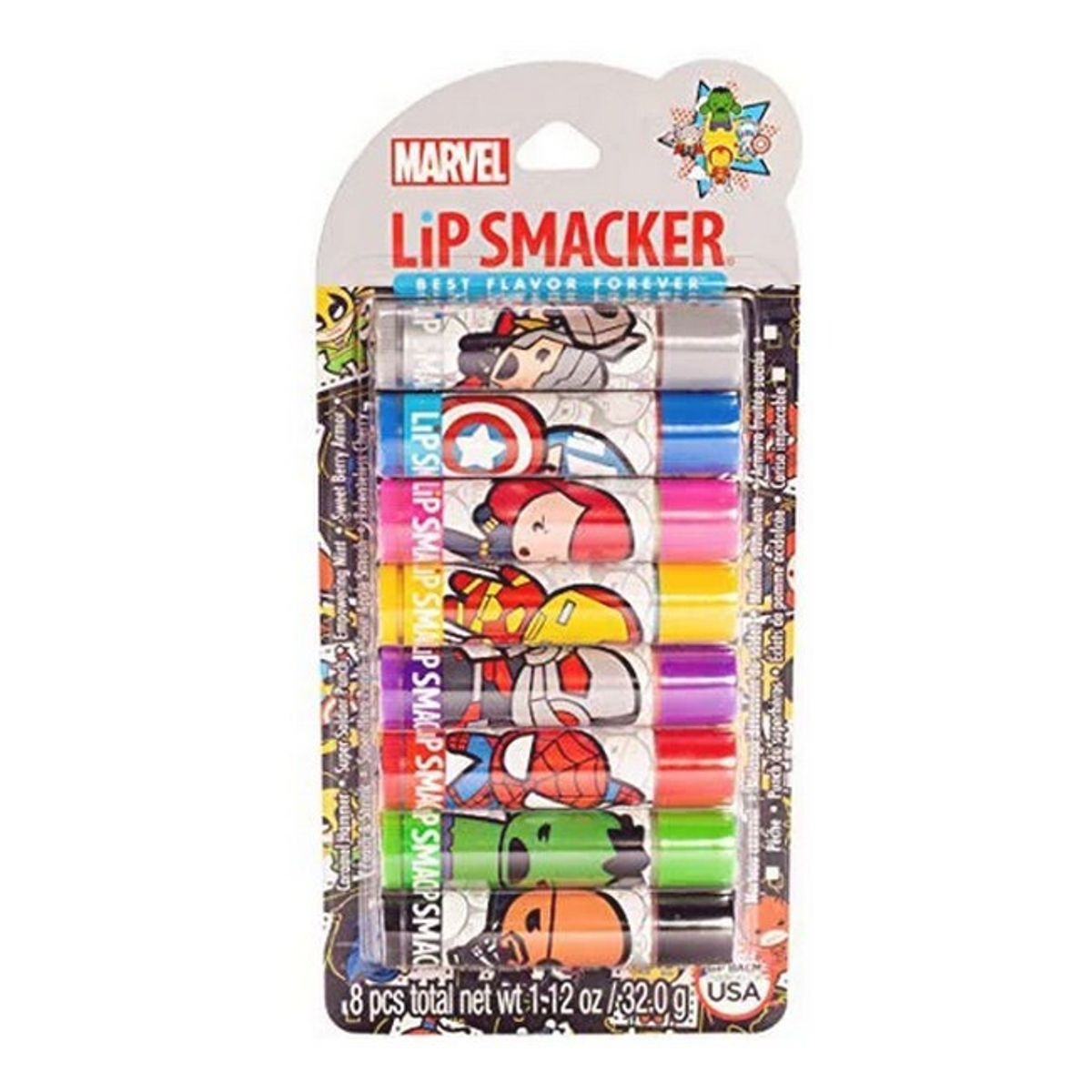 Lip Smacker - Marvel Avenger Lip Balms Party Pack - 8 Stk