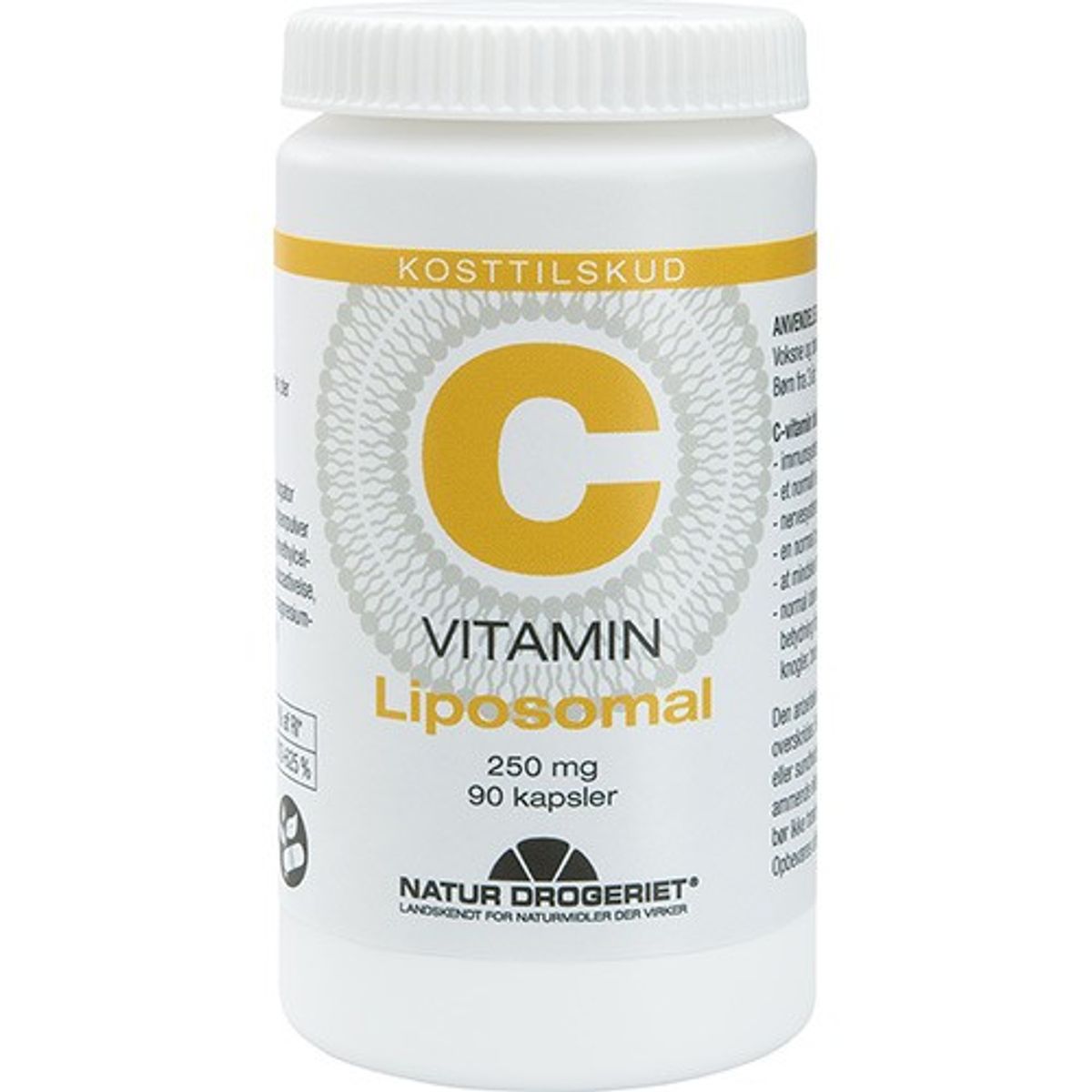 Liposomal C-vitamin - 90 kapsler - Natur-Drogeriet