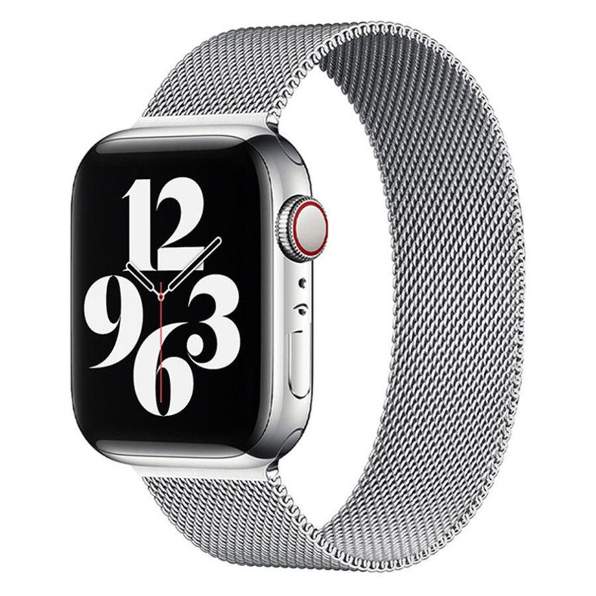 Lippa Apple Watch rustfri stål rem 42/44/45/49, Sølv