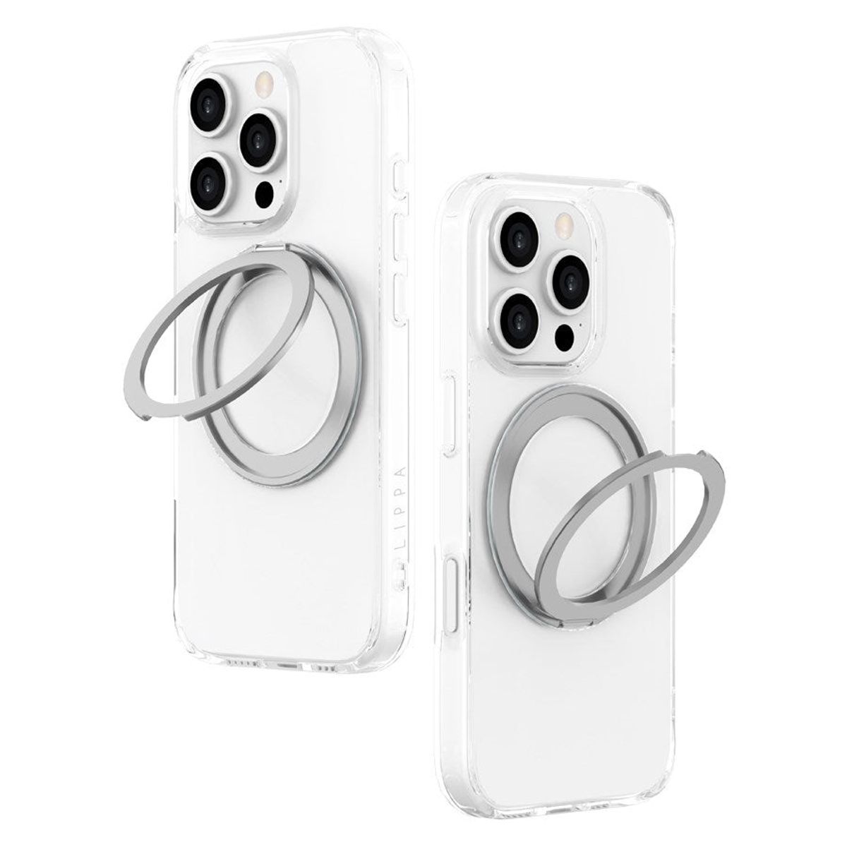 Lippa MagSafe 360 roterende iPhone 16 Pro Cover, Gennemsigtig