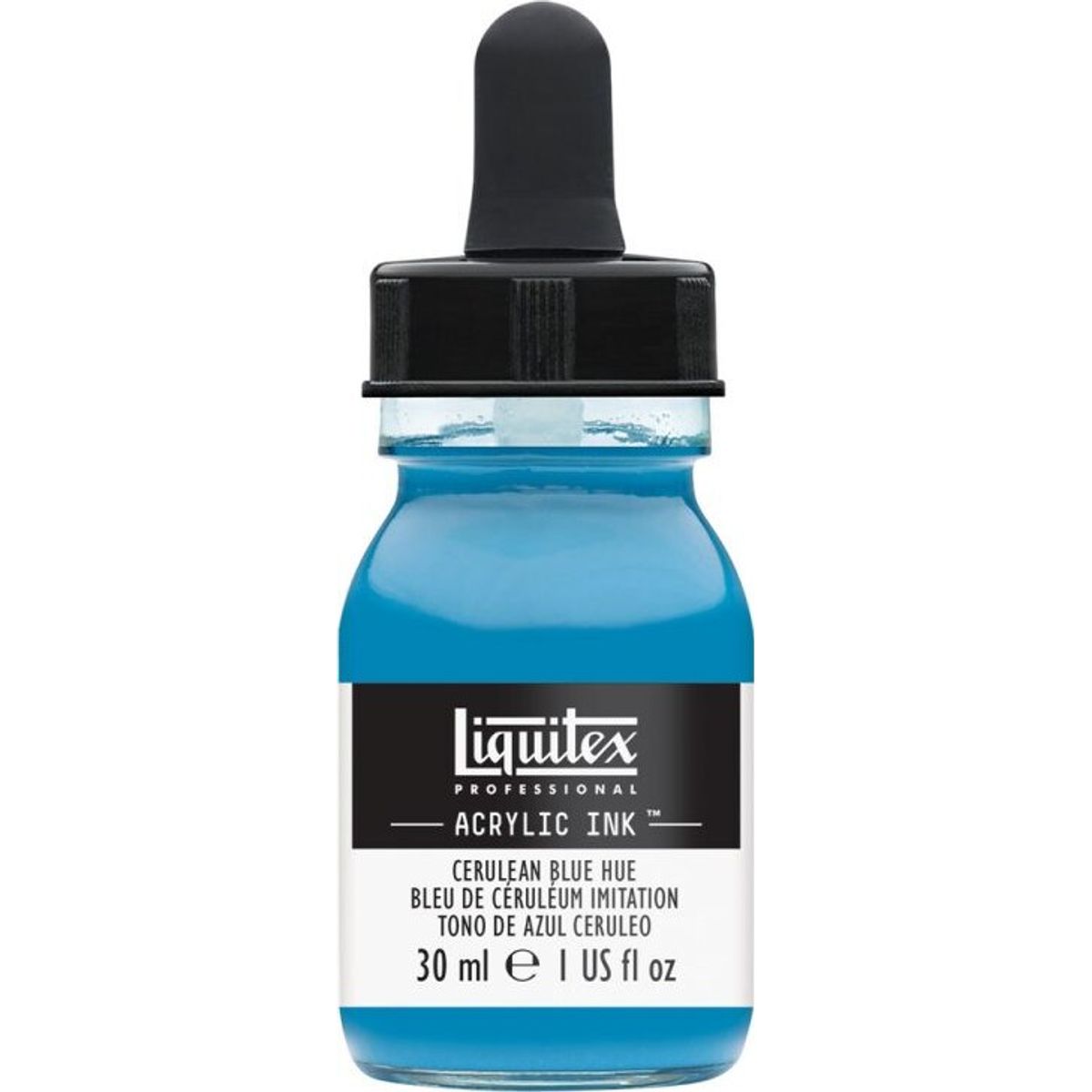 Liquitex - Acrylic Ink Blæk - Cerulean Blue Hue 30 Ml