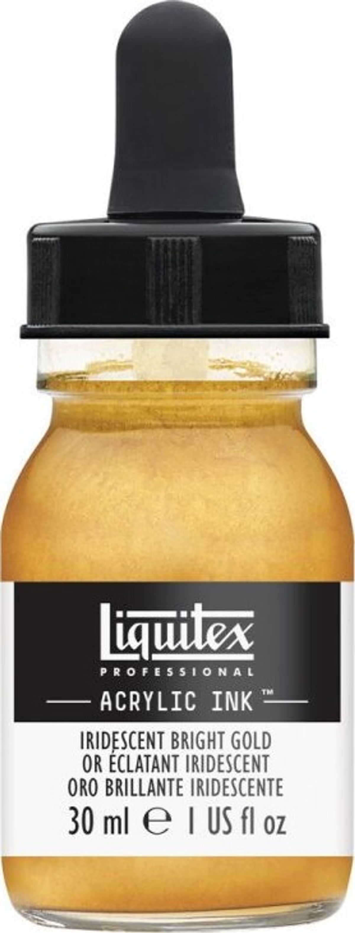 Liquitex - Acrylic Ink Blæk - Iridescent Bright Gold 30 Ml