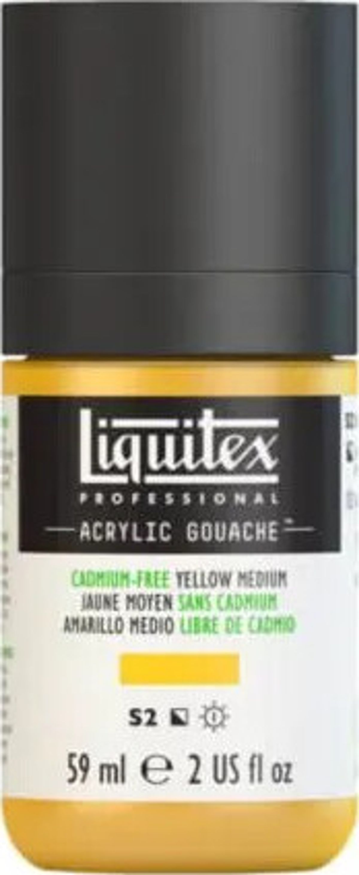 Liquitex - Akrylmaling Gouache - Cadmium Free Yellow Medium 59 Ml