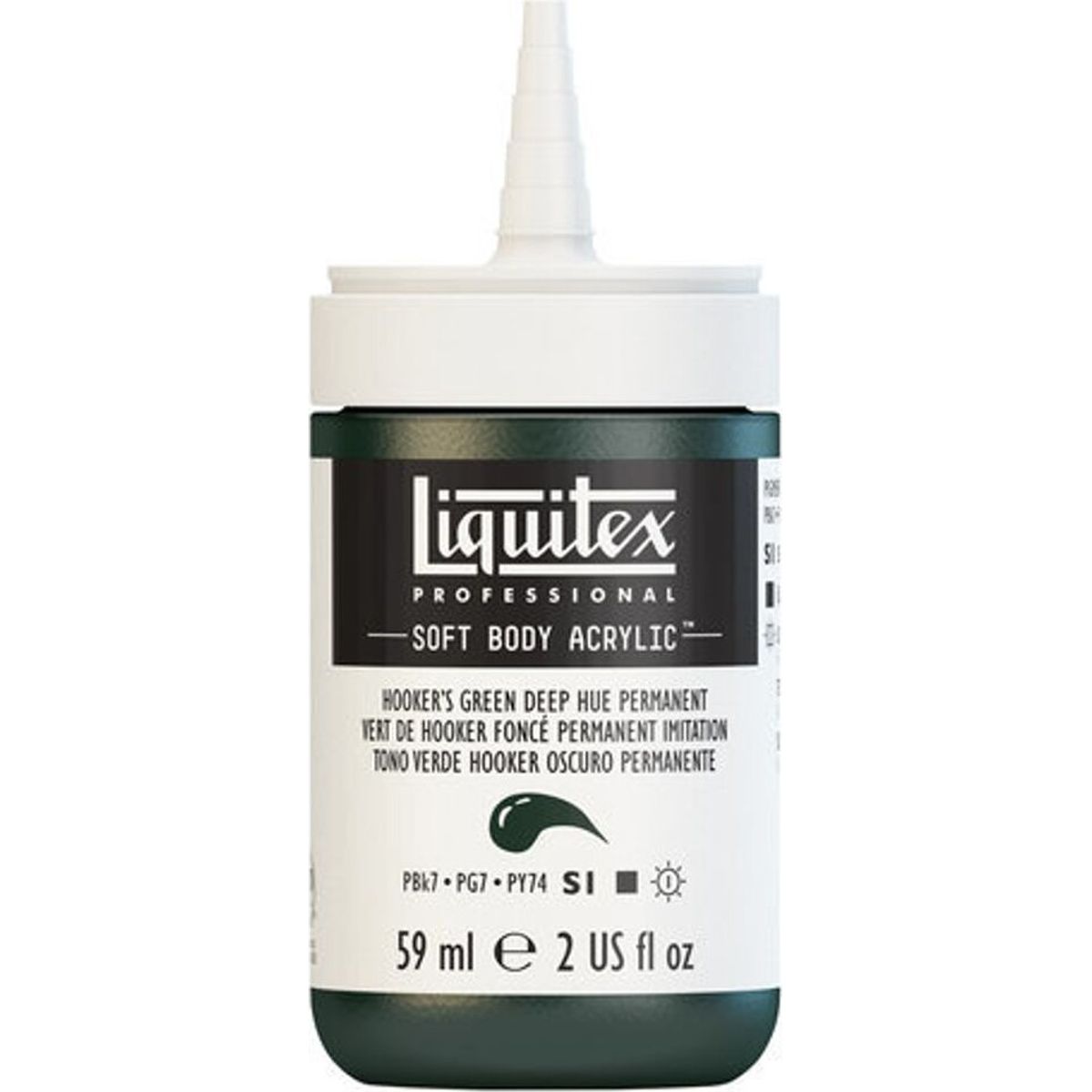 Liquitex - Akrylmaling - Soft Body - Hookers Green Deep Hue 59 Ml