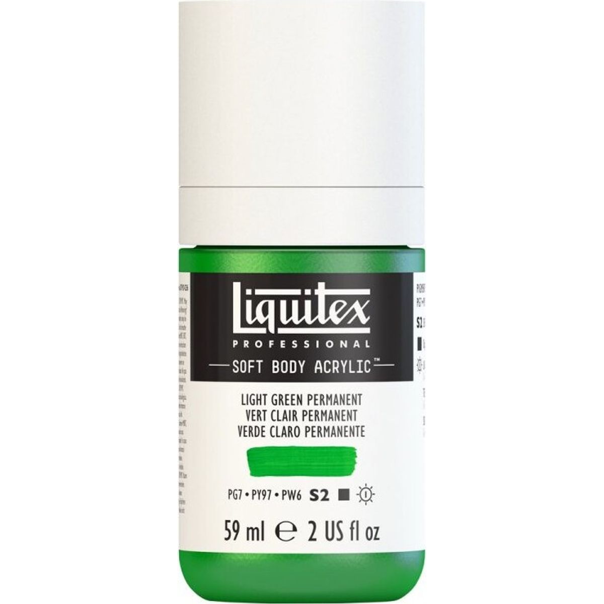 Liquitex - Akrylmaling - Soft Body - Light Green Permanent 946 Ml