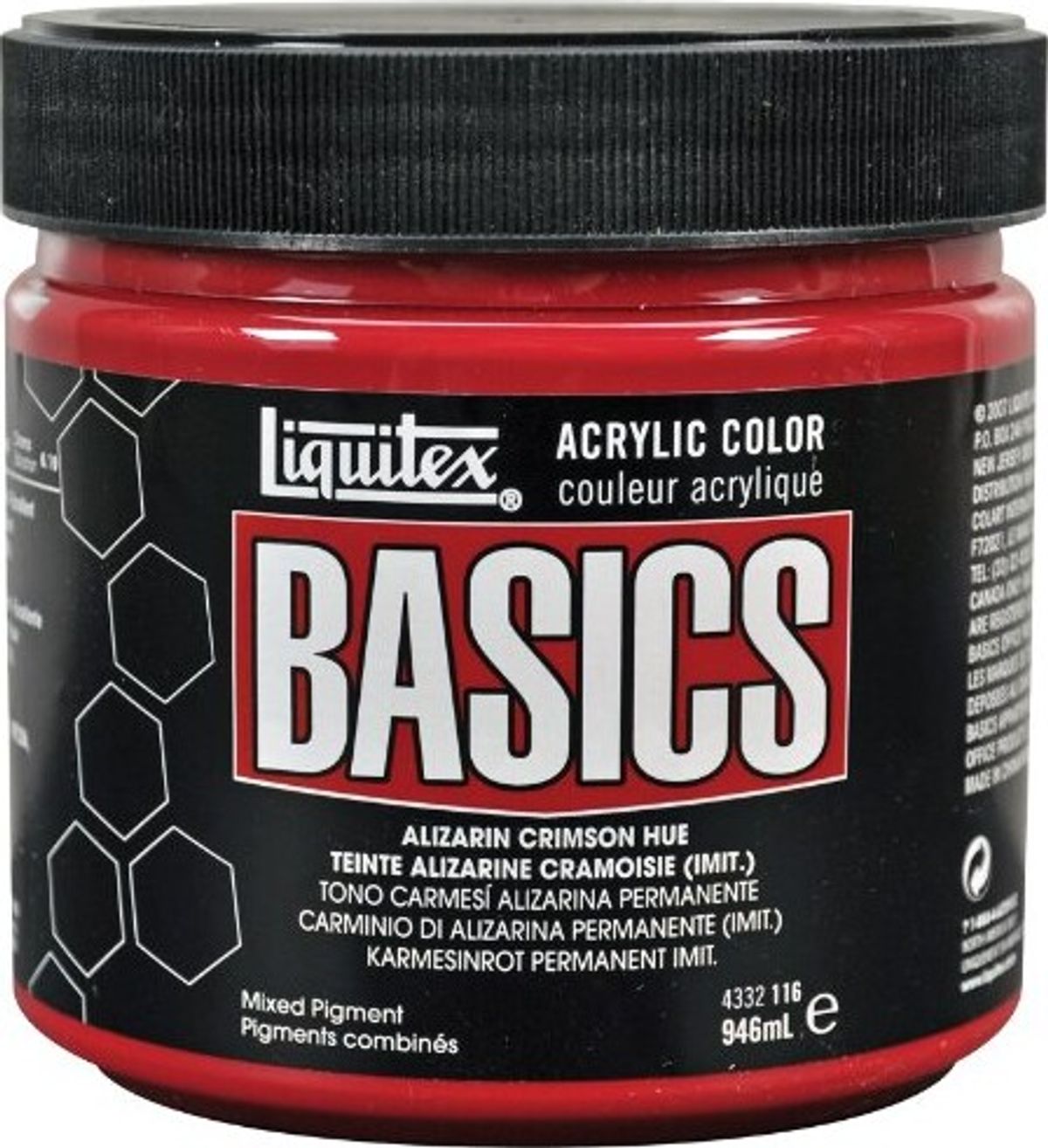 Liquitex - Basics Akrylmaling - Alizarin Crimson Hue Permanent 946 Ml