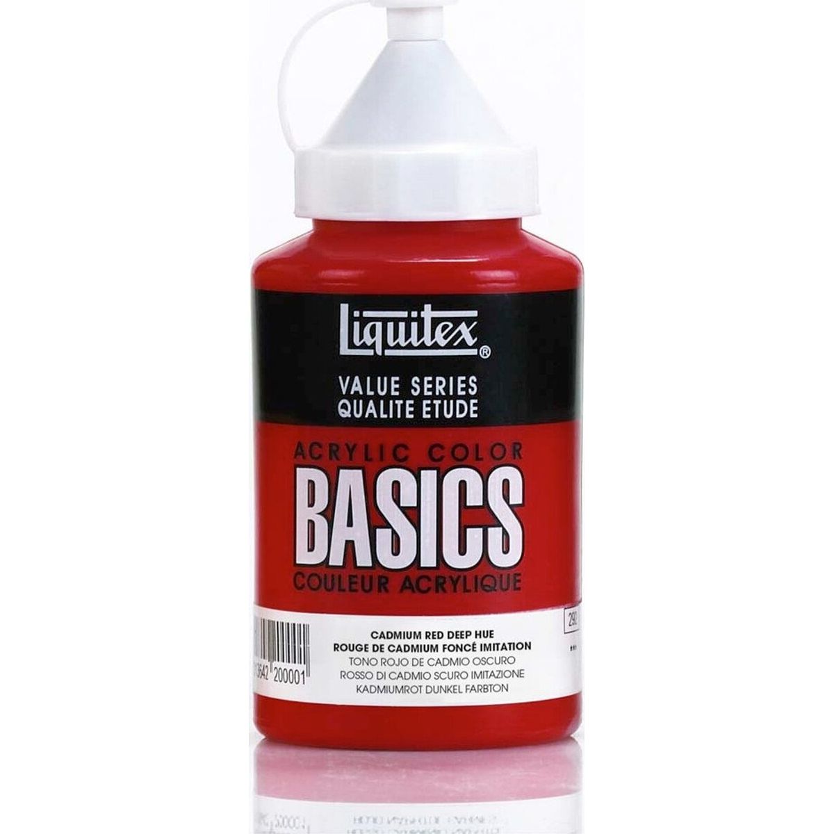 Liquitex - Basics Akrylmaling - Cadmium Red Deep 400 Ml