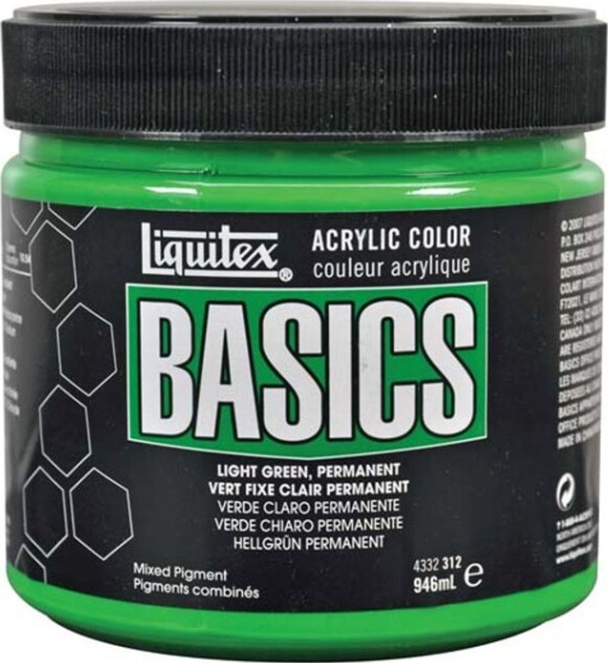 Liquitex - Basics Akrylmaling - Lysegrøn 946 Ml