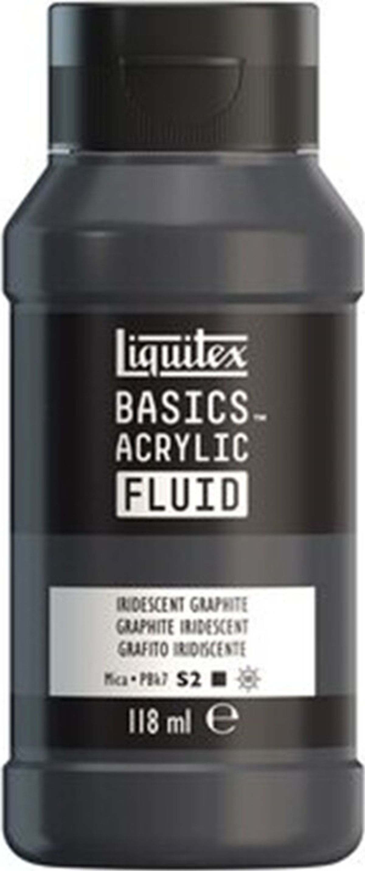 Liquitex - Basics Fluid Akrylmaling - Iridescent Graphite 118 Ml