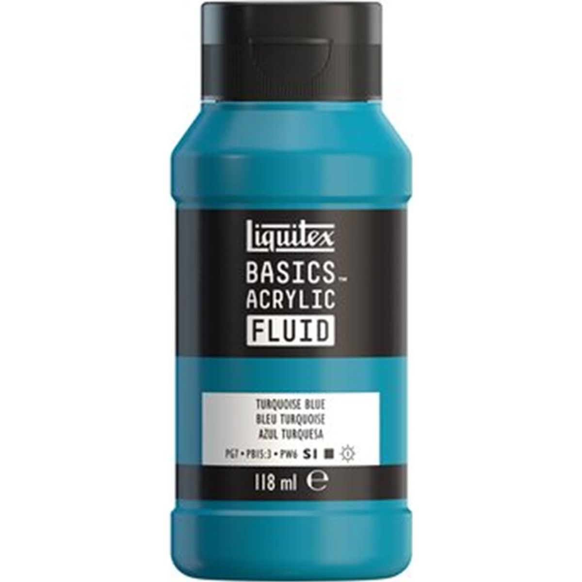 Liquitex - Basics Fluid Akrylmaling - Turquoise Blue 118 Ml