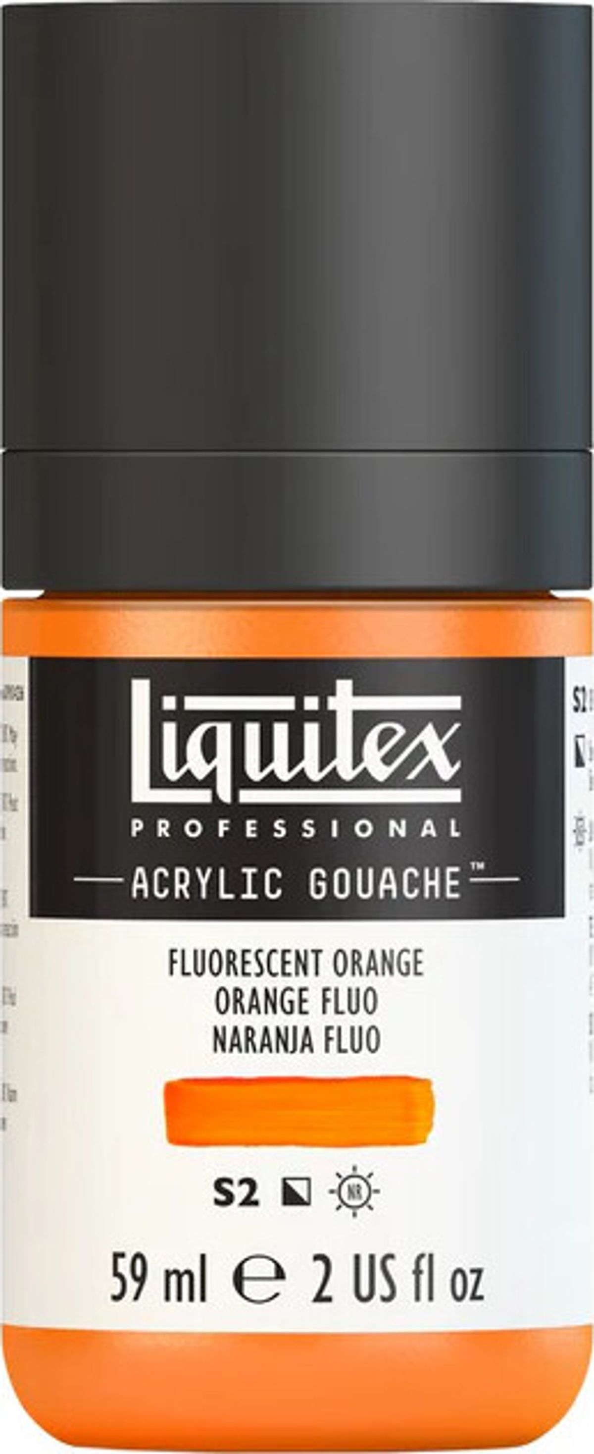 Liquitex - Gouache Akrylmaling - Fluorescent Orange 59 Ml