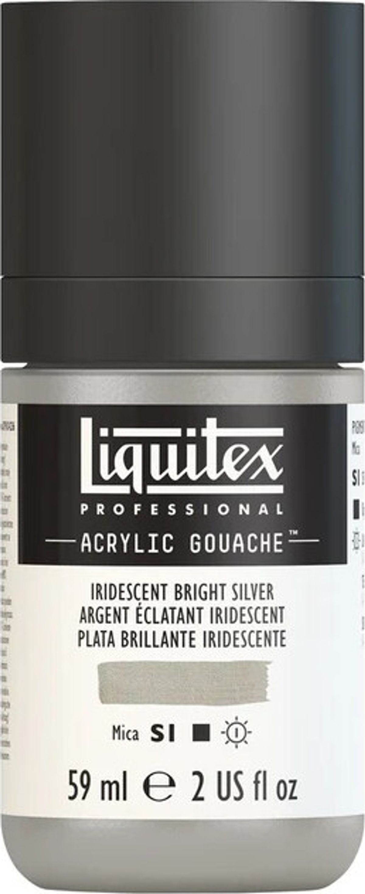 Liquitex - Gouache Akrylmaling - Iridescent Bright Silver 59 Ml