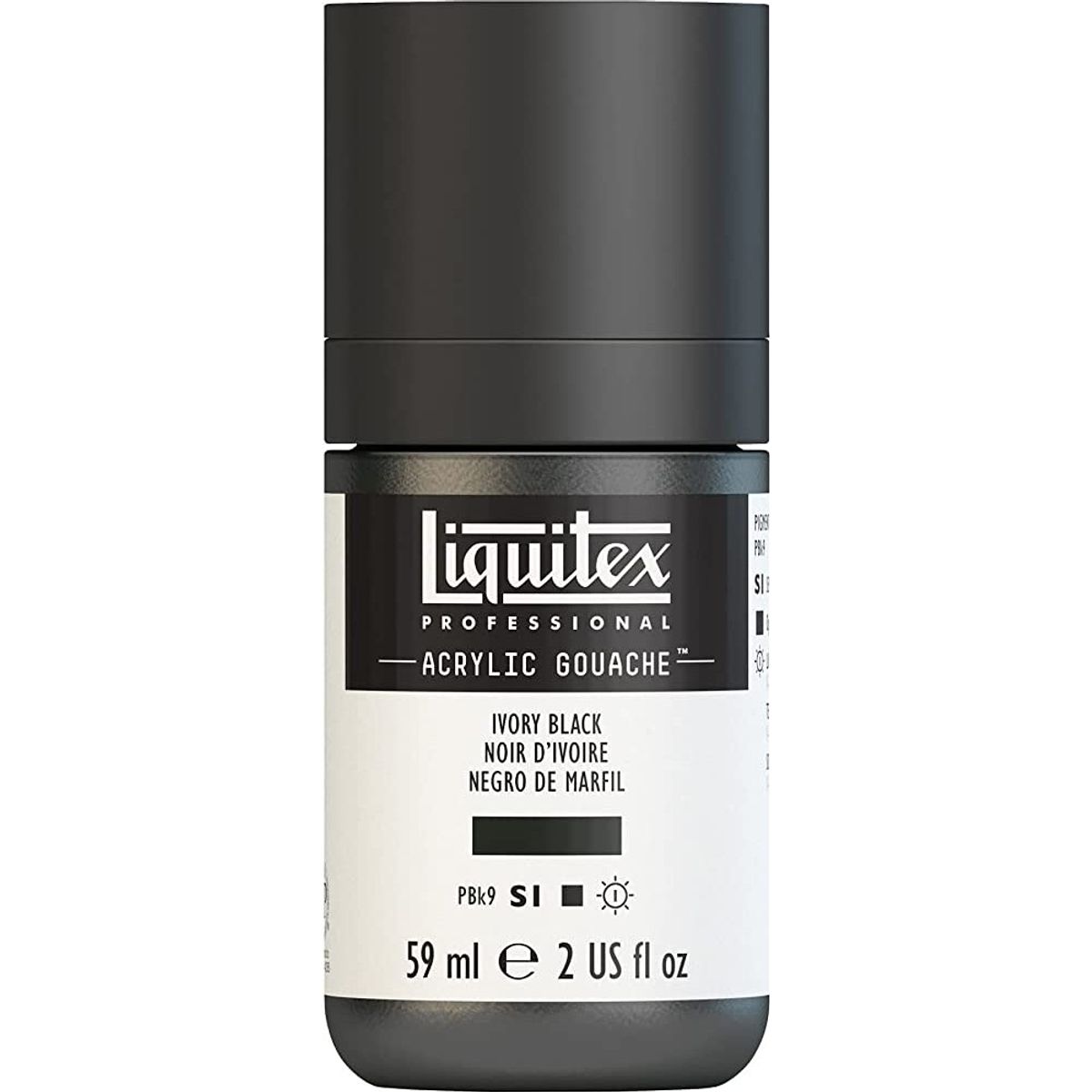 Liquitex - Gouache Akrylmaling - Ivory Black 59 Ml