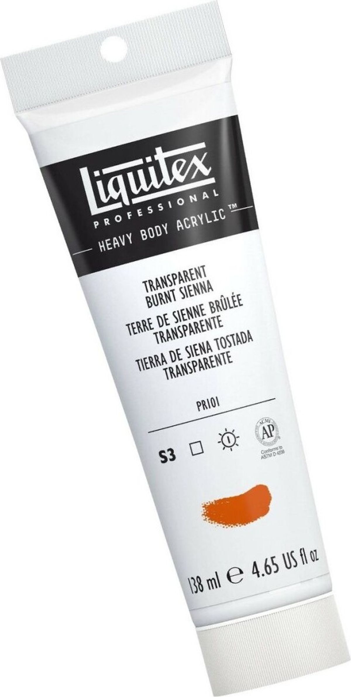 Liquitex - Heavy Body Akrylmaling - Transparent Burnt Sienna 138 Ml