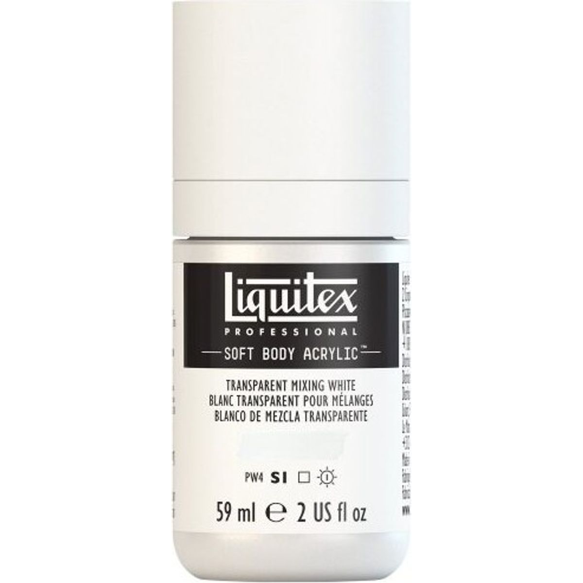 Liquitex - Heavy Body Akrylmaling - Transparent Mixing White 59 Ml