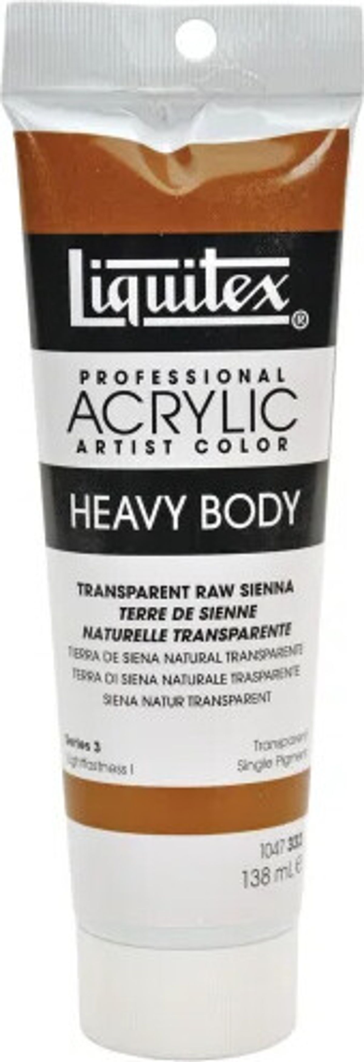 Liquitex - Heavy Body Akrylmaling - Transparent Raw Sienna 138 Ml