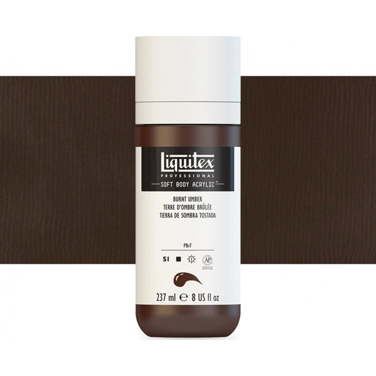 Liquitex - Soft Body Akrylmaling - Burnt Umber 237 Ml