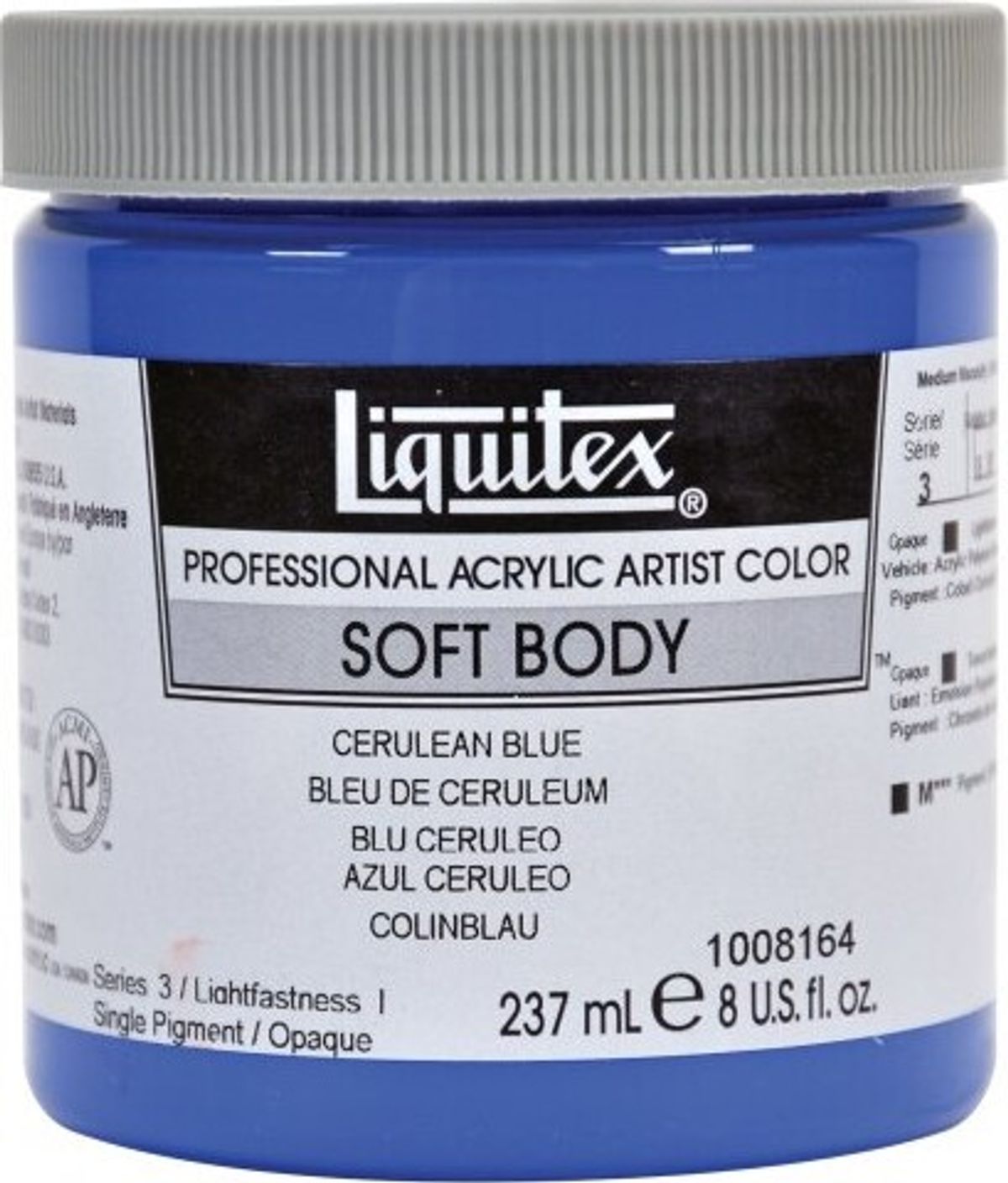 Liquitex - Soft Body Akrylmaling - Cerulean Blue 237 Ml