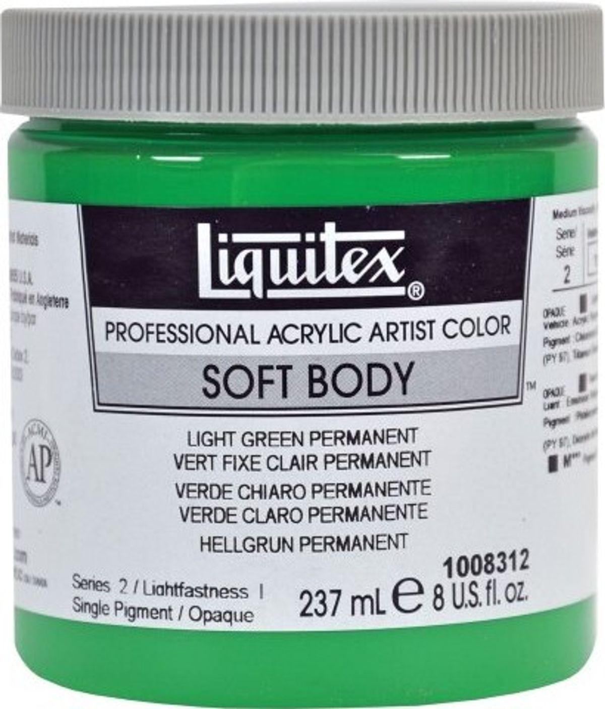 Liquitex - Soft Body Akrylmaling - Lysegrøn 237 Ml