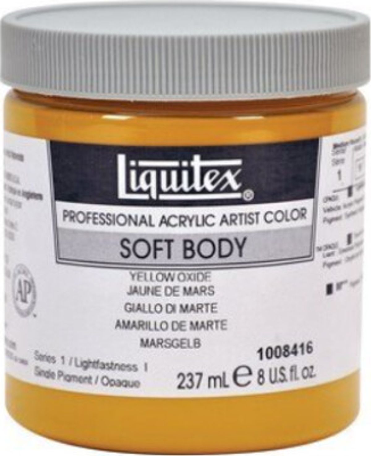 Liquitex - Soft Body Akrylmaling - Yellow Oxide 237 Ml