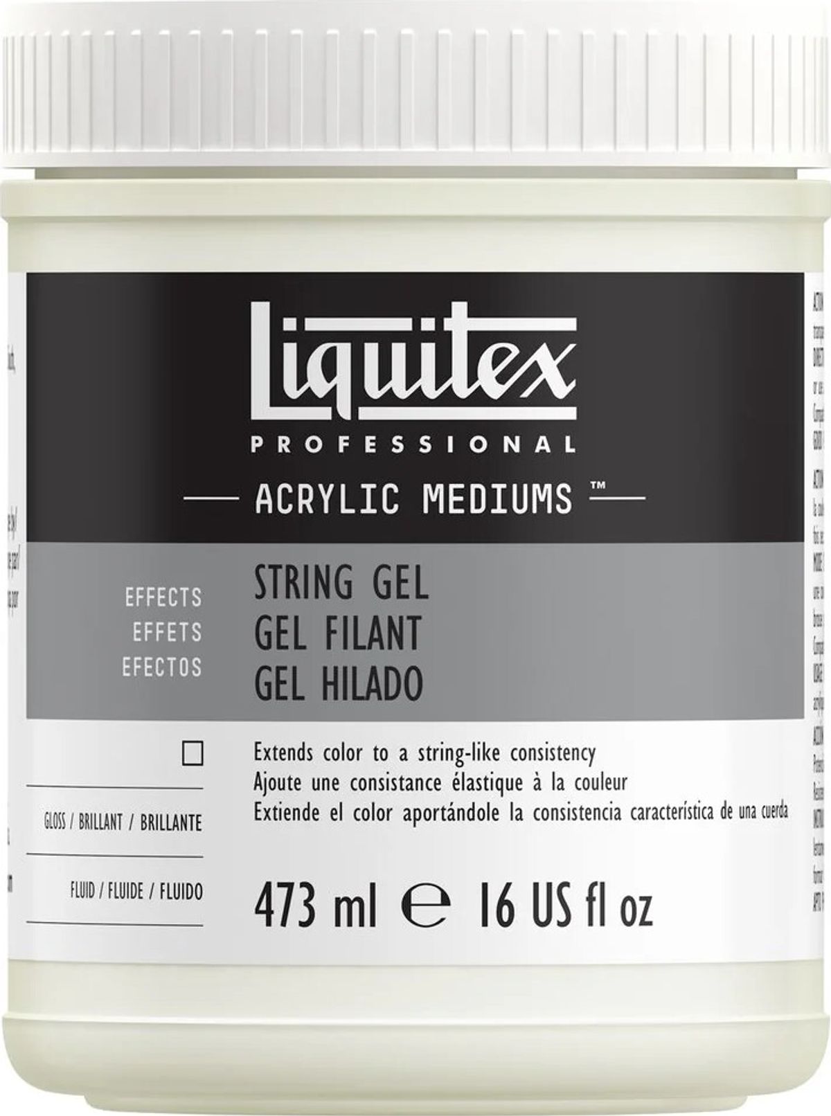 Liquitex - String Gel Akryl Medium 473 Ml